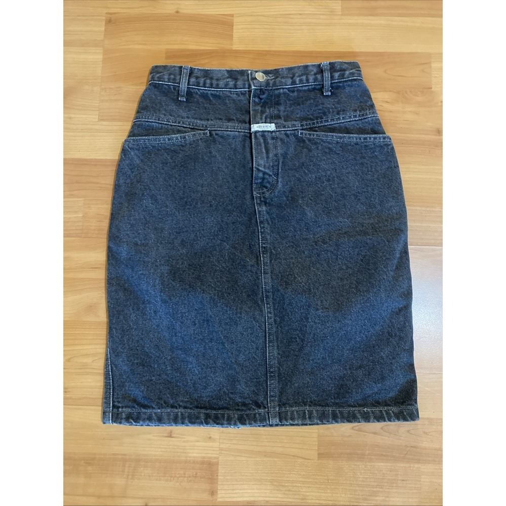 Marithe Francois Girbaud Vintage Y2K Straight Denim Jean Skirt -Size 5/6 - Picture 2 of 10